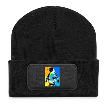 penguin - Recycled Patch Beanie - black - Front