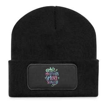 Les sirènes fument des algues - Beanie recyclé à patch - noir - Devant