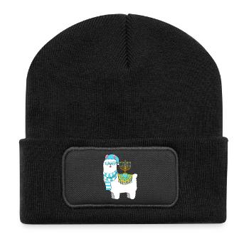 Chanukkah Hanukkah Hanukah - Recycelte Patch Beanie - Schwarz - Vorne