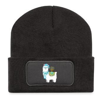 Chanukkah Hanukkah Hanukah - Recycelte Patch Beanie - Dunkelgrau - Vorne