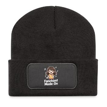 K-Pop Fanchant Korea Music - Recycled Patch Beanie - dark grey - Front