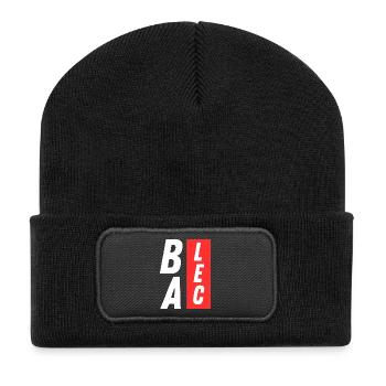 (I WONDER) BALEC, relaxed humour - Recycled Patch Beanie - black - Front