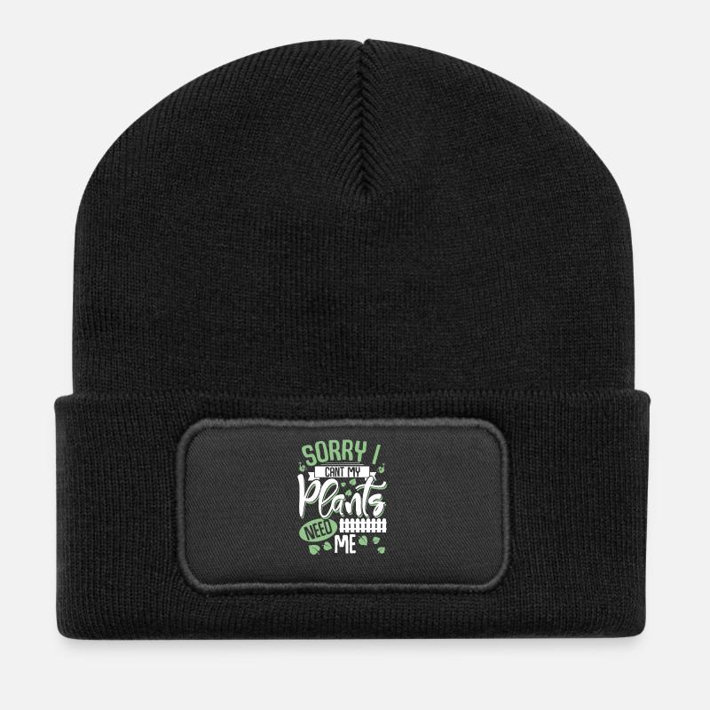 Garten Schrebergarten - Recycelte Patch Beanie - Schwarz