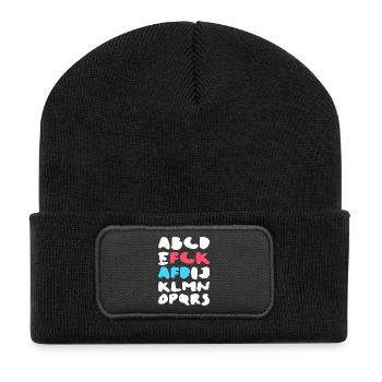 FCK AFD | Politisches Statement Design - Recycelte Patch Beanie - Schwarz - Vorne