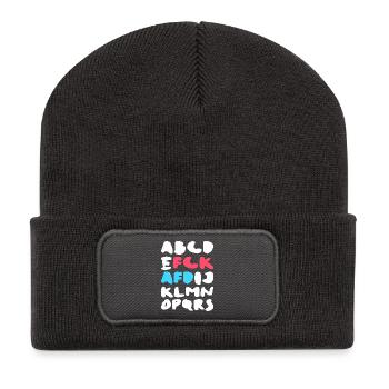FCK AFD | Political Statement Design - Recycled Patch Beanie - dark grey - Front