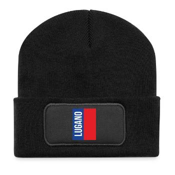 Lugano Souvenir T-Shirt Ticino - Recycled Patch Beanie - black - Front