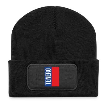 Trendy Tenero T-Shirt - Recycled Patch Beanie - black - Front