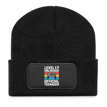 Niveau 17 Débloqué : Adolescent officiel - Beanie recyclé à patch - noir - Devant
