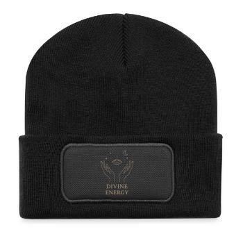 Divine Energy Line Art - Recycled Patch Beanie - black - Front
