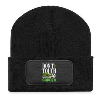 Cadeaux pour les jardins et les amoureux des plantes - Beanie recyclé à patch - noir - Devant