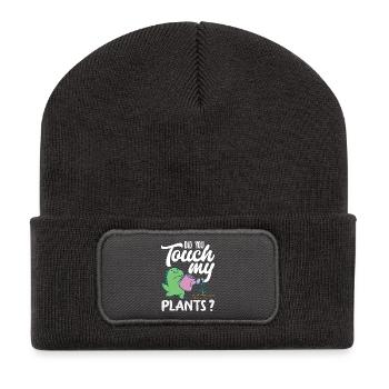 Garden & Plant Lovers Gifts - Recycled Patch Beanie - dark grey - Front