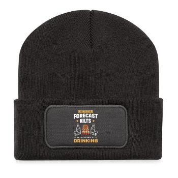 Schottenrock Schottland Scotland Kilt - Recycled Patch Beanie - dark grey - Front