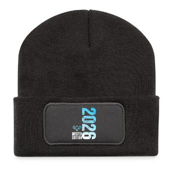 Tennis Master Edition 2026 in blue and white - Recycled Patch Beanie - dark grey - Front