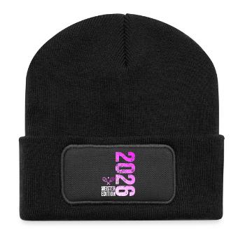 Tennis Master Edition 2026 rose - Beanie recyclé à patch - noir - Devant