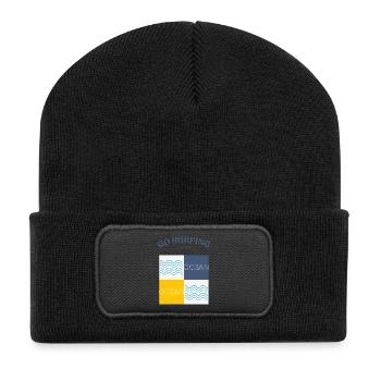 Go surfing and chill - Recycled Patch Beanie - black - Front