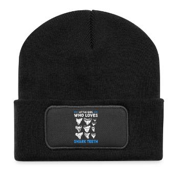 Sharks Shark Tooth Teeth Shark Teeth - Recycled Patch Beanie - black - Front