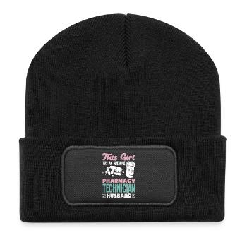 Apotheker Pharmazeutisch-technischer - Recycelte Patch Beanie - Schwarz - Vorne