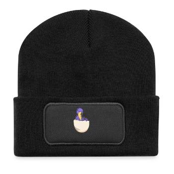 Bec-de-chaussure - Beanie recyclé à patch - noir - Devant