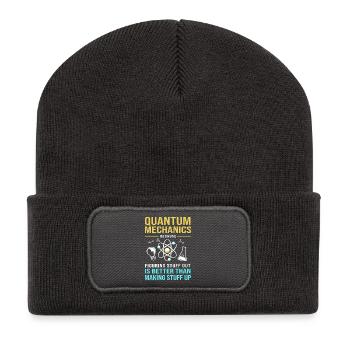 Quantum Physics Quantum Mechanics Quantum Leap - Recycled Patch Beanie - dark grey - Front
