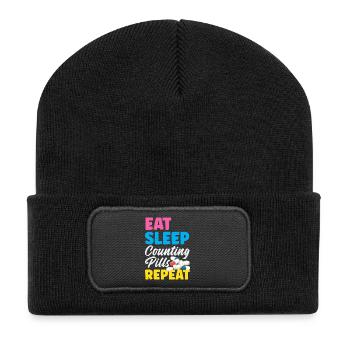 Apotheker Pharmazeutisch-technischer - Recycelte Patch Beanie - Schwarz - Vorne