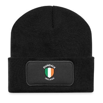 Bouclier d’Irlande de Dundalk - Beanie recyclé à patch - noir - Devant
