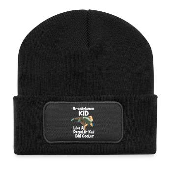 Breakdance Hip Hop B-Boy Street Dance Art - Recycled Patch Beanie - black - Front