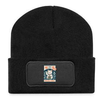 maneki-neko - Beanie recyclé à patch - noir - Devant