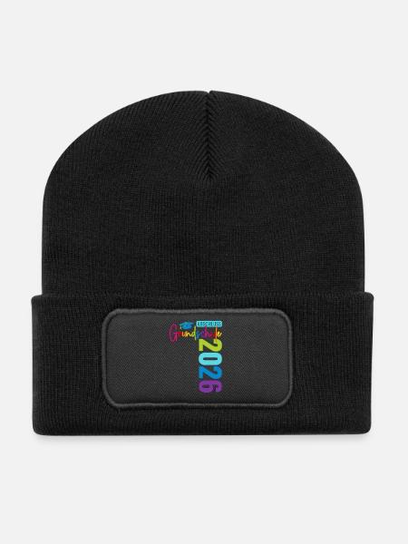 Grundschule Abschluss 2026 - Recycelte Patch Beanie - Schwarz