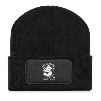 my sushi - perfect bite of joy. - Recycled Patch Beanie - black - Front