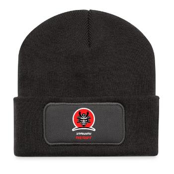 Samurai Workout - Recycled Patch Beanie - dark grey - Front