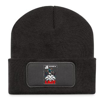 Yes, that must be so loud - Recycled Patch Beanie - dark grey - Front