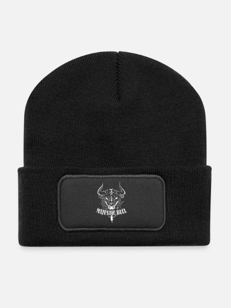 Taureau majestueux - Beanie recyclé à patch - noir