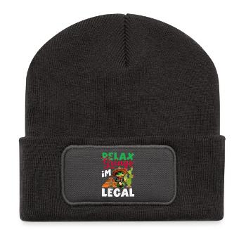 Fierté du Mexique & Maison Drapeau du Mexique - Beanie recyclé à patch - charbon - Devant