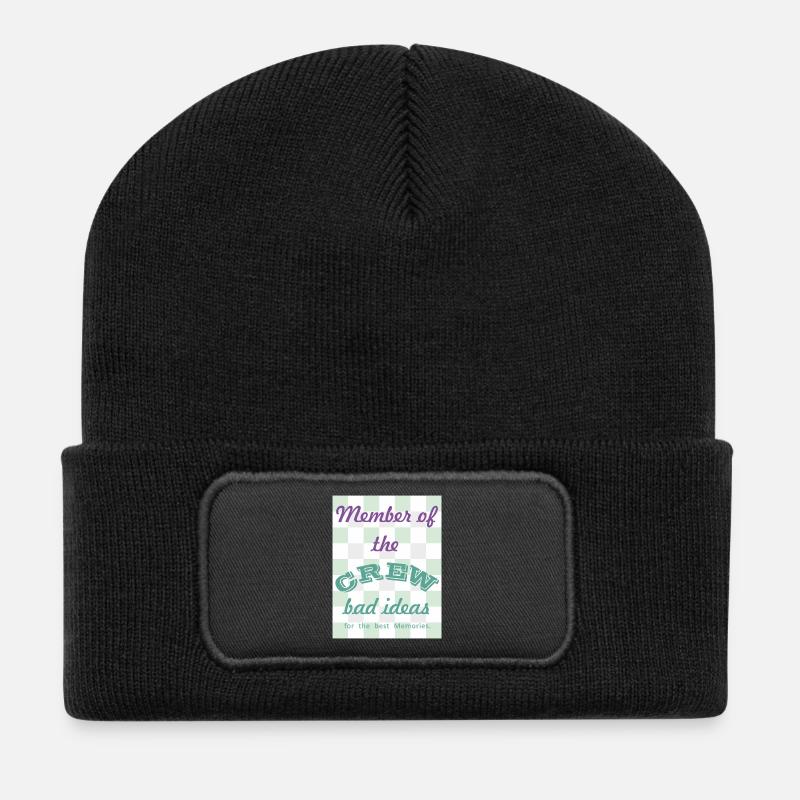 Crew Member: Bad Ideas - Recycled Patch Beanie - black