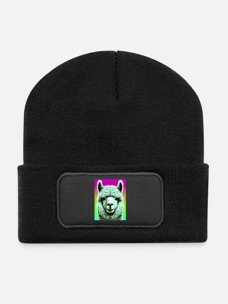 Alpaca - Recycled Patch Beanie - black
