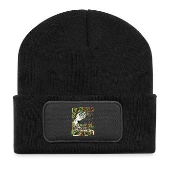 Jardinage en grande ville - Beanie recyclé à patch - noir - Devant