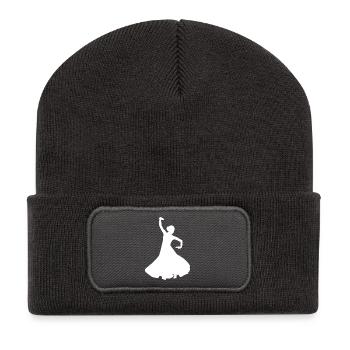 Tanzen - Recycelte Patch Beanie - Dunkelgrau - Vorne