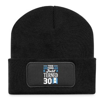 Guatemala Flag T-Shirt Pride & Home Chapín - Recycled Patch Beanie - black - Front