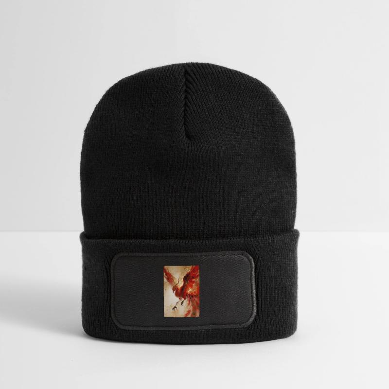 L'Envol du Phénix : Éclat Céleste Beanie recyclé à patch