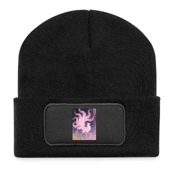 Le Sillage des Neuf Vies : Renard à Neuf Queues  - Beanie recyclé à patch - noir - Devant