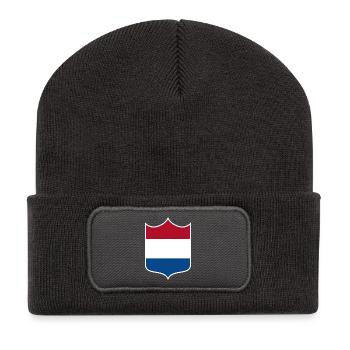 Netherlands - Recycled Patch Beanie - dark grey - Front