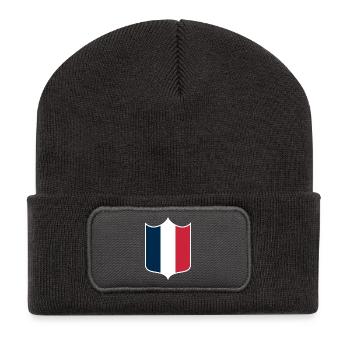 Frankreich - Recycelte Patch Beanie - Dunkelgrau - Vorne