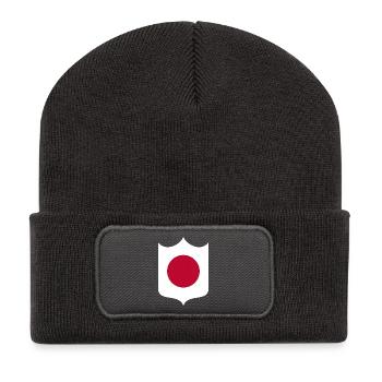 Japan - Recycelte Patch Beanie - Dunkelgrau - Vorne