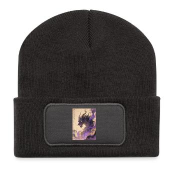 Amethyst's Scepter: Qilin Zijin – Royal Aura - Recycled Patch Beanie - dark grey - Front