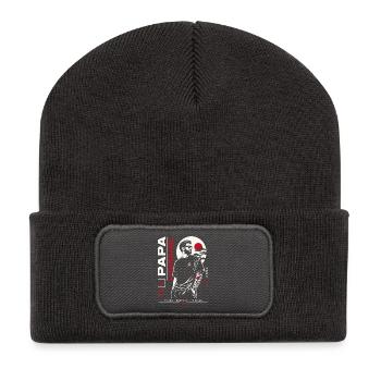 Papa Légendaire Style Japonais - Beanie recyclé à patch - charbon - Devant