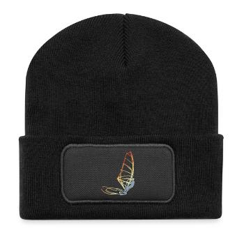 Planche à voile vintage - Beanie recyclé à patch - noir - Devant