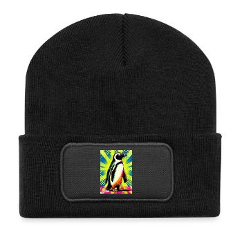 pingouin - Beanie recyclé à patch - noir - Devant