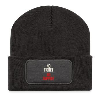 No Ticket No Support Computer Scientist IT Administrator - Recycled Patch Beanie - dark grey - Front