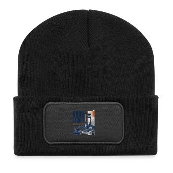 Ruhrgebiet Industrie Collage - Recycelte Patch Beanie - Schwarz - Vorne