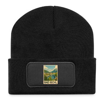 Bad Ischl, Autriche - Beanie recyclé à patch - noir - Devant